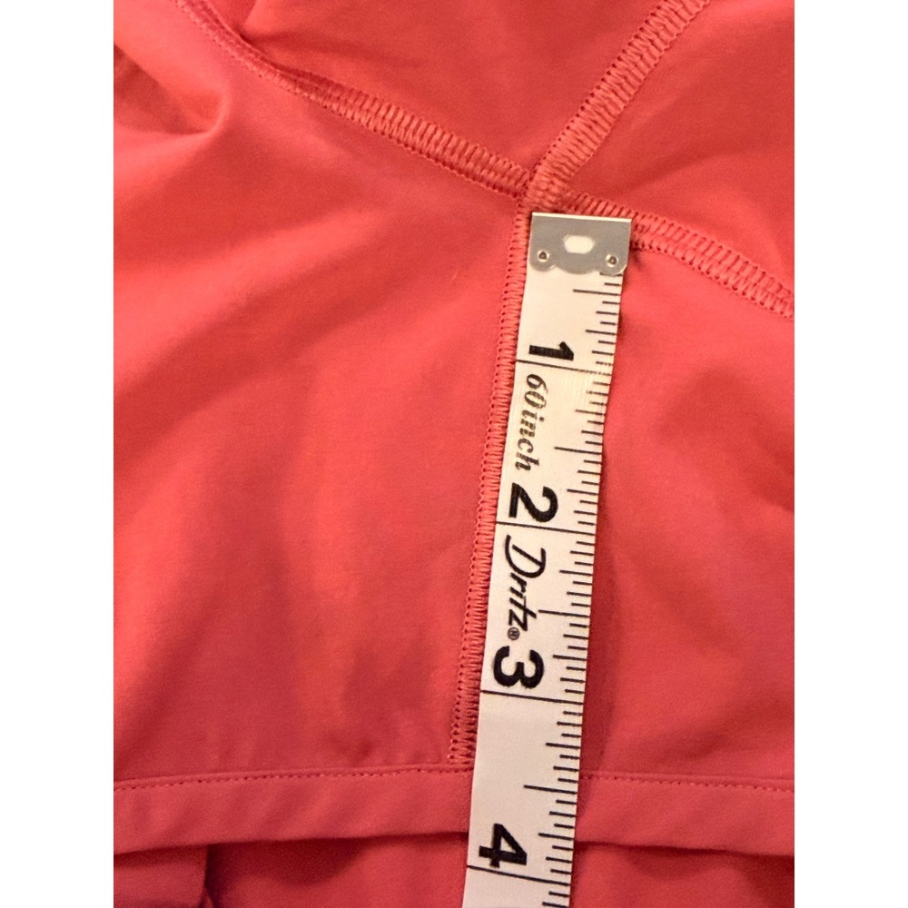 Lululemon Hotty Hot Running Shorts Womens 8 Coral Pink Lined Zip Pocket - Picture 5 of 11
